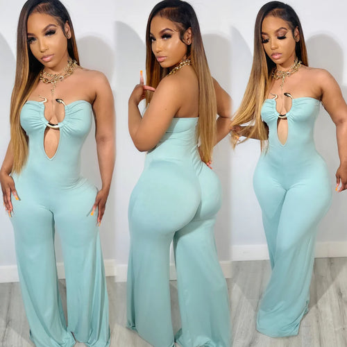 SERPANT PALAZZO JUMPSUIT (Sage)