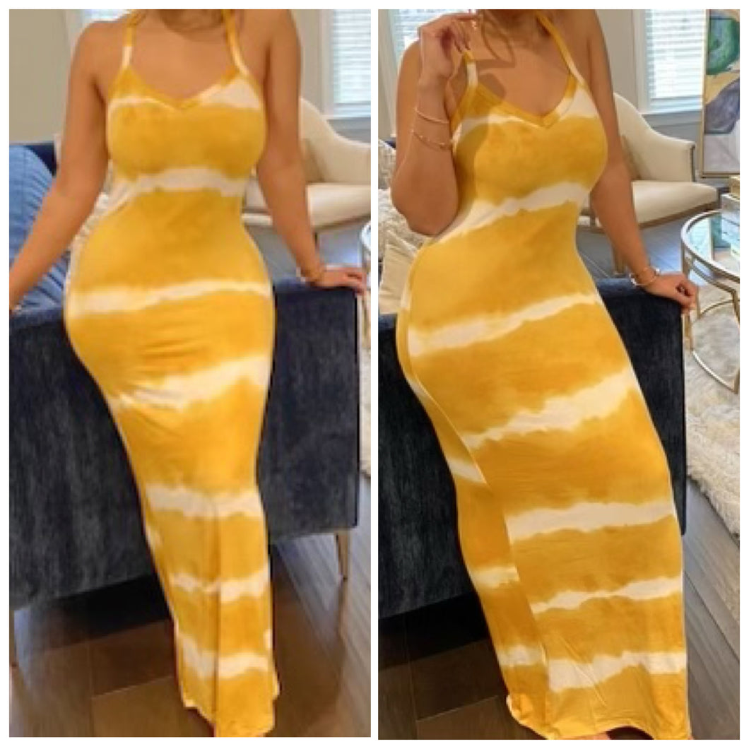 TYE DYE MAXI (Mustard)