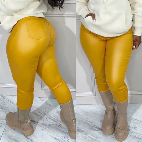 BODY EM PANTS (MUSTARD)