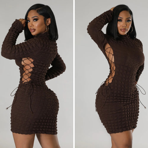 BUBBLE DRESS (Chocolate)