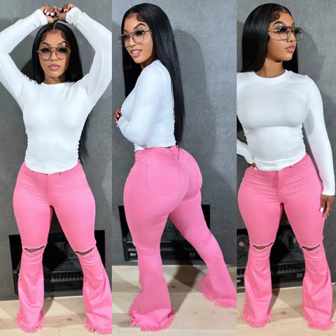 BARBIE GIRL BELLBOTTOMS (Pink)